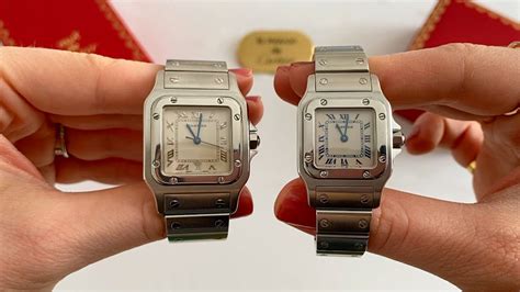 cartier santos all models|cartier santos watch size guide.